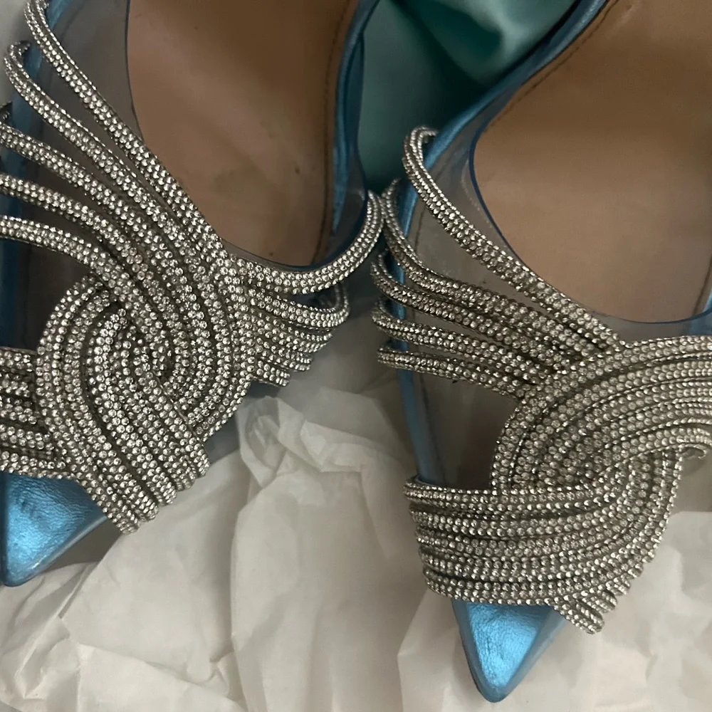 Aquazurra baby blue high point shoe - Picture 7 of 7